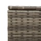 Szürke polyrattan kerti tárolóláda 291 l