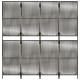 Szürke 4-paneles polyrattan térelválasztó Szürke 4-paneles polyrattan térelválasztó