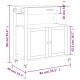 Monza tömör fenyőfa konyhai kocsi 84 x 40 x 90 cm Monza tömör fenyőfa konyhai kocsi 84 x 40 x 90 cm