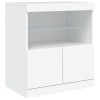 Fehér tálalószekrény led-világítással 60 x 37 x 67 cm