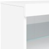 Fehér tálalószekrény led-világítással 60 x 37 x 67 cm