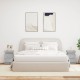 2 db betonszürke éjjeliszekrény led-világítással 35x39x55 cm
