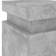 2 db betonszürke éjjeliszekrény led-világítással 35x39x55 cm
