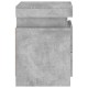 2 db betonszürke éjjeliszekrény led-világítással 35x39x55 cm