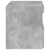 2 db betonszürke éjjeliszekrény led-fényekkel 50x40x45 cm