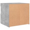 2 db betonszürke éjjeliszekrény led-fényekkel 50x40x45 cm