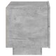 2 db betonszürke éjjeliszekrény led-fényekkel 70x36x40,5 cm