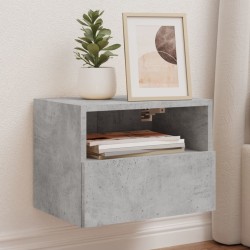 2 db betonszürke szerelt fa fali tv-szekrény 40 x 30 x 30 cm