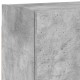 2 db betonszürke szerelt fa fali tv-szekrény 40,5 x 30 x 40 cm