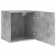 2 db betonszürke szerelt fa fali tv-szekrény 40,5 x 30 x 40 cm