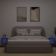 2 db barna tölgyszínű fali tv-szekrény led-del 30x28,5x30 cm