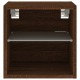 2 db barna tölgyszínű fali tv-szekrény led-del 30x28,5x30 cm