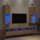 2 db sonoma tölgy színű tv-szekrény led-ekkel 30,5x30x102 cm 2 db sonoma tölgy színű tv-szekrény led-ekkel 30,5x30x102 cm