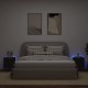 2 db fekete fali tv-szekrény led-világítással 40,5x35x40 cm