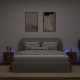 2 db füstös tölgy fali tv-szekrény led-ekkel 40,5x35x40 cm
