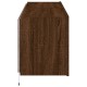 2 db barna tölgyszínű fali tv-szekrény led-del 60x35x41 cm