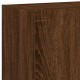 2 db barna tölgyszínű fali tv-szekrény led-del 60x35x41 cm