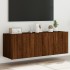 2 db barna tölgyszínű fali tv-szekrény led-del 60x35x41 cm