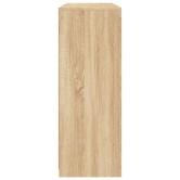 3 db sonoma tölgy színű szerelt fa tálalószekrény led-ekkel 3 db sonoma tölgy színű szerelt fa tálalószekrény led-ekkel