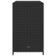 Fekete polyrattan kerti tárolószekrény 83 x 45 x 76 cm