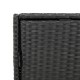 Fekete polyrattan kerti tárolószekrény 83 x 45 x 76 cm