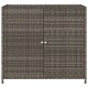 Szürke polyrattan kerti tárolószekrény 83x45x76 cm