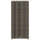 Szürke polyrattan kerti tárolószekrény 50 x 55 x 115 cm