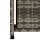 Szürke polyrattan kerti tárolószekrény 50 x 55 x 115 cm