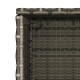 Szürke polyrattan kerti tárolószekrény 50 x 55 x 115 cm