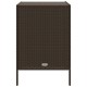 Barna polyrattan kerti tárolószekrény 55 x 59 x 80 cm