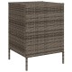 Szürke polyrattan kerti tárolószekrény 55 x 59 x 80 cm