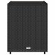 Fekete polyrattan kerti tárolószekrény 55 x 59 x 69 cm