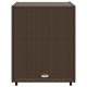 Barna polyrattan kerti tárolószekrény 55 x 59 x 69 cm