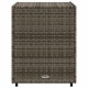 Szürke polyrattan kerti tárolószekrény 55 x 59 x 69 cm
