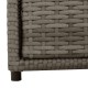 Szürke polyrattan kerti tárolószekrény 55 x 59 x 69 cm