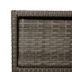 Szürke polyrattan kerti tárolószekrény 55 x 59 x 69 cm