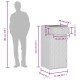 Barna polyrattan kerti tárolószekrény 55 x 55 x 111 cm