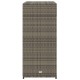 Szürke polyrattan kerti tárolószekrény 105 x 55 x 113 cm
