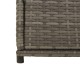 Szürke polyrattan kerti tárolószekrény 105 x 55 x 113 cm