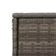 Szürke polyrattan kerti tárolószekrény 105 x 55 x 113 cm