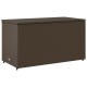 Barna polyrattan kerti tárolószekrény 110 x 55 x 60,5 cm