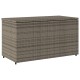 Szürke polyrattan kerti tárolószekrény 110 x 55 x 60,5 cm