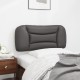 Szürke műbőr fejtámla párna 80 cm