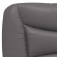 Szürke műbőr fejtámla párna 80 cm