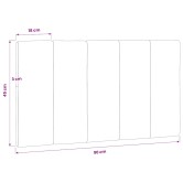 Világosszürke bársony fejtámla párna hanko 90 cm