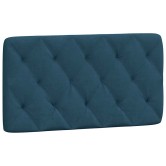 Kék bársony fejtámla párna 100 cm