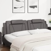 Szürke műbőr fejtámla párna viana 200 cm
