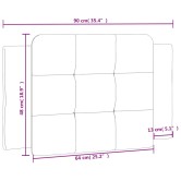 Fekete műbőr fejtámla párna zadar 90 cm Fekete műbőr fejtámla párna zadar 90 cm