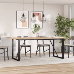 Öntöttvas étkezőasztallábak o-alakú vázzal 160 x 80 x 73 cm