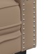 3 részes kávészínű műbőr chesterfield kanapégarnitúra